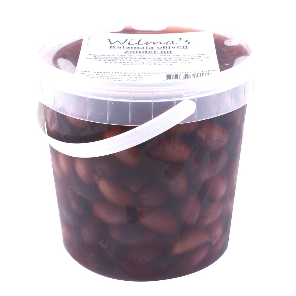 Wilma's - Kalamata Olijven zonder pit 1100 g   