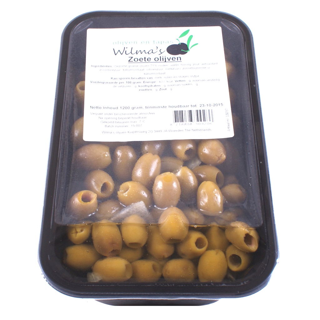 Wilma's - Zoete Olijven 1200 g    