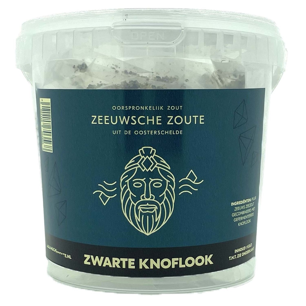 Zeeuwsche Zoute - Zwarte Knoflook Emmer 1kg    