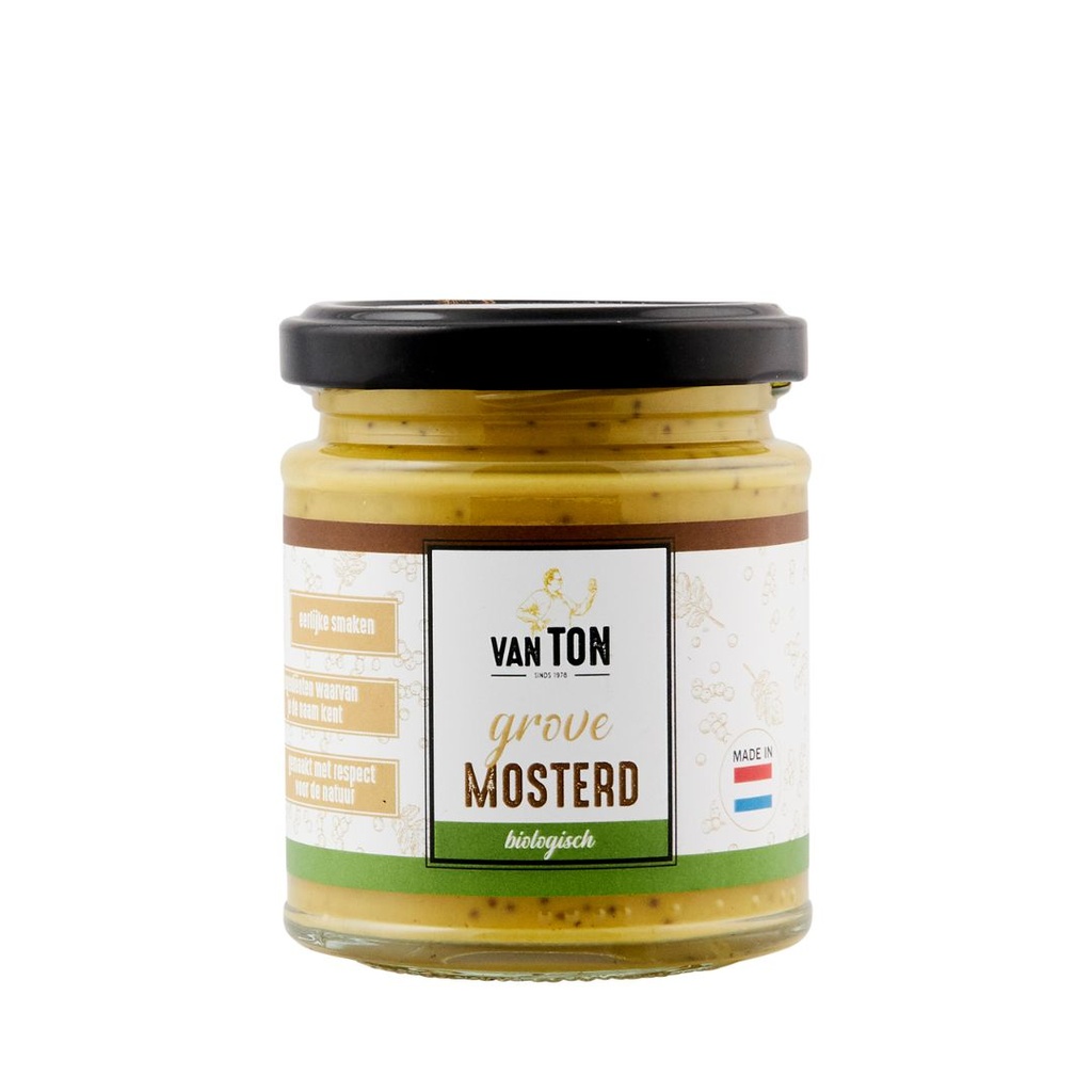 Van TON - Grove Mosterd BIO 170 g   