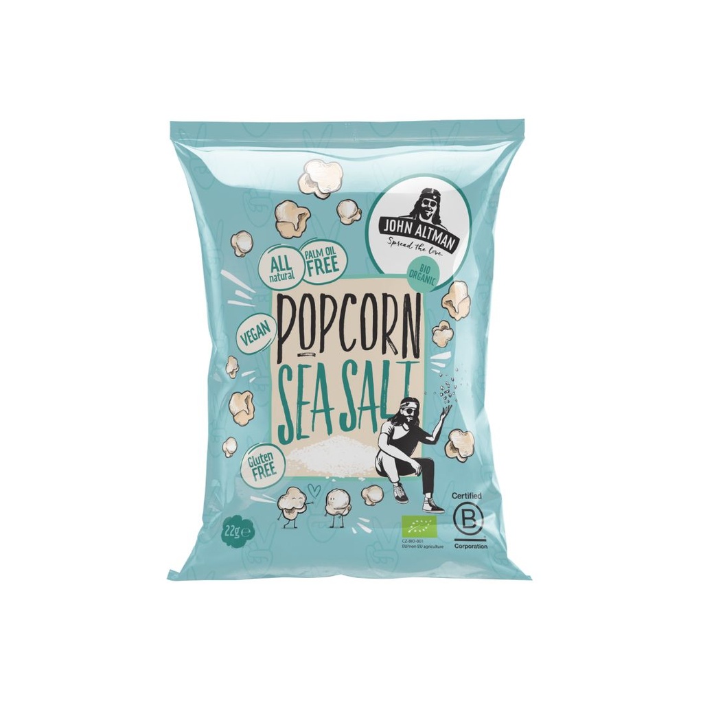 John Altman -  Popcorn Sea Salt 22 g BIO
