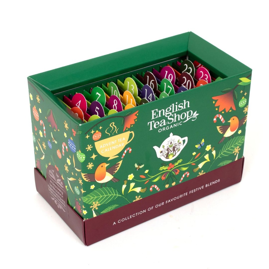 English Tea Shop - Green Mini Advent Calendar 25tb BIO