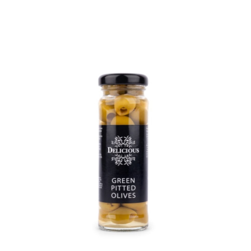 Delicious Food and Gourmet -  Green Pitted Olives 100 g