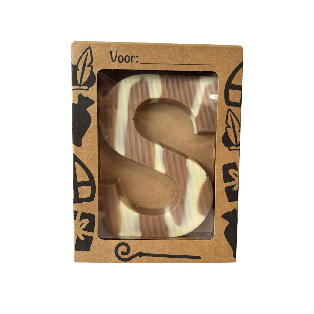 The Finest in Chocolate - Letter S Caramel Melk 150 g