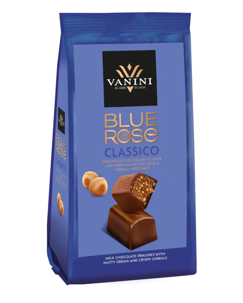 Vanini - Blue Rose Praline melk met hazelnootvulling 120 g