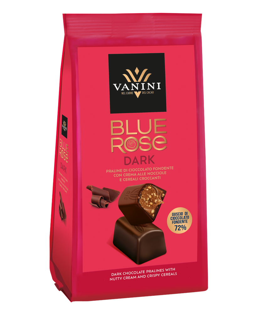 Vanini - Blue Rose Praline puur met hazelnootvulling 120 g