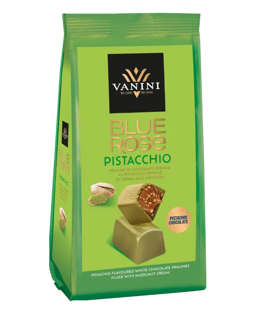 Vanini - Blue Rose Praline Pistache met hazelnootvulling 120 g