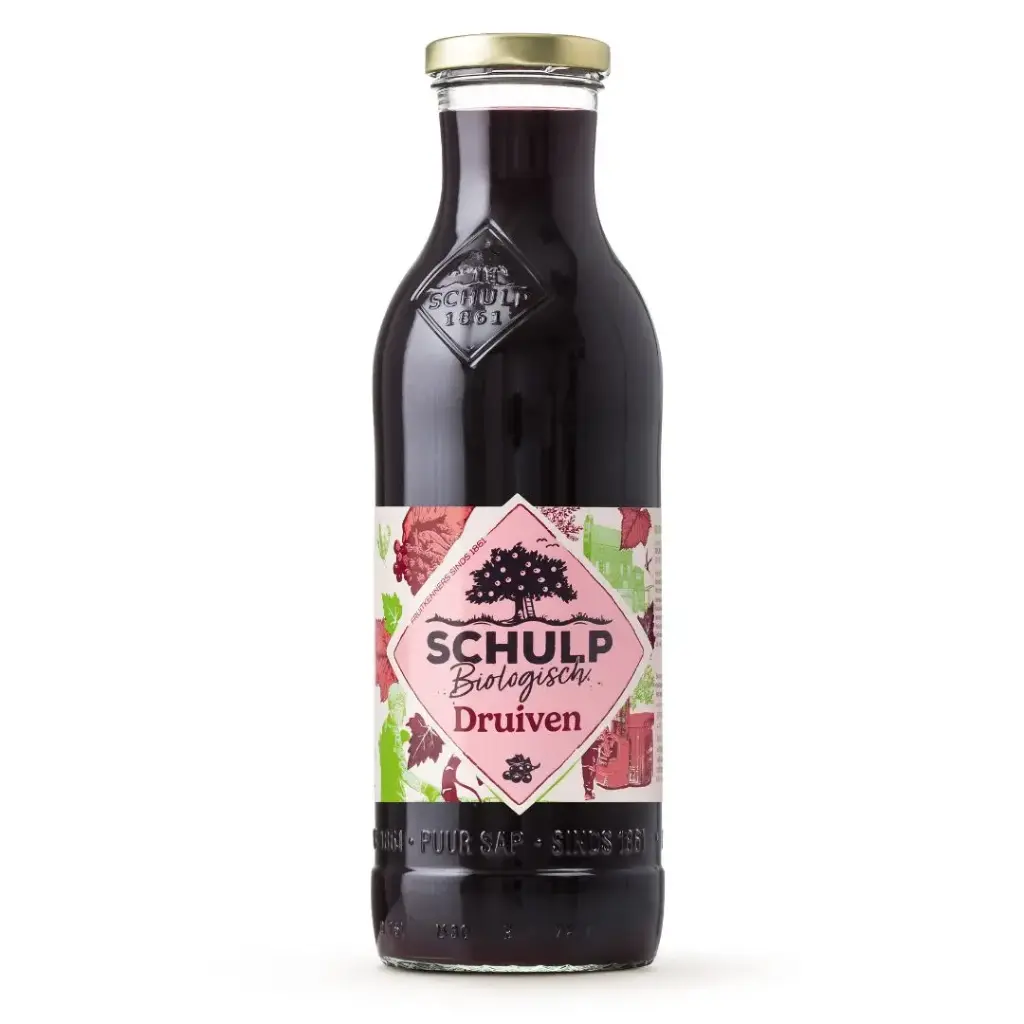 Schulp - groot druivensap 750 ml BIO