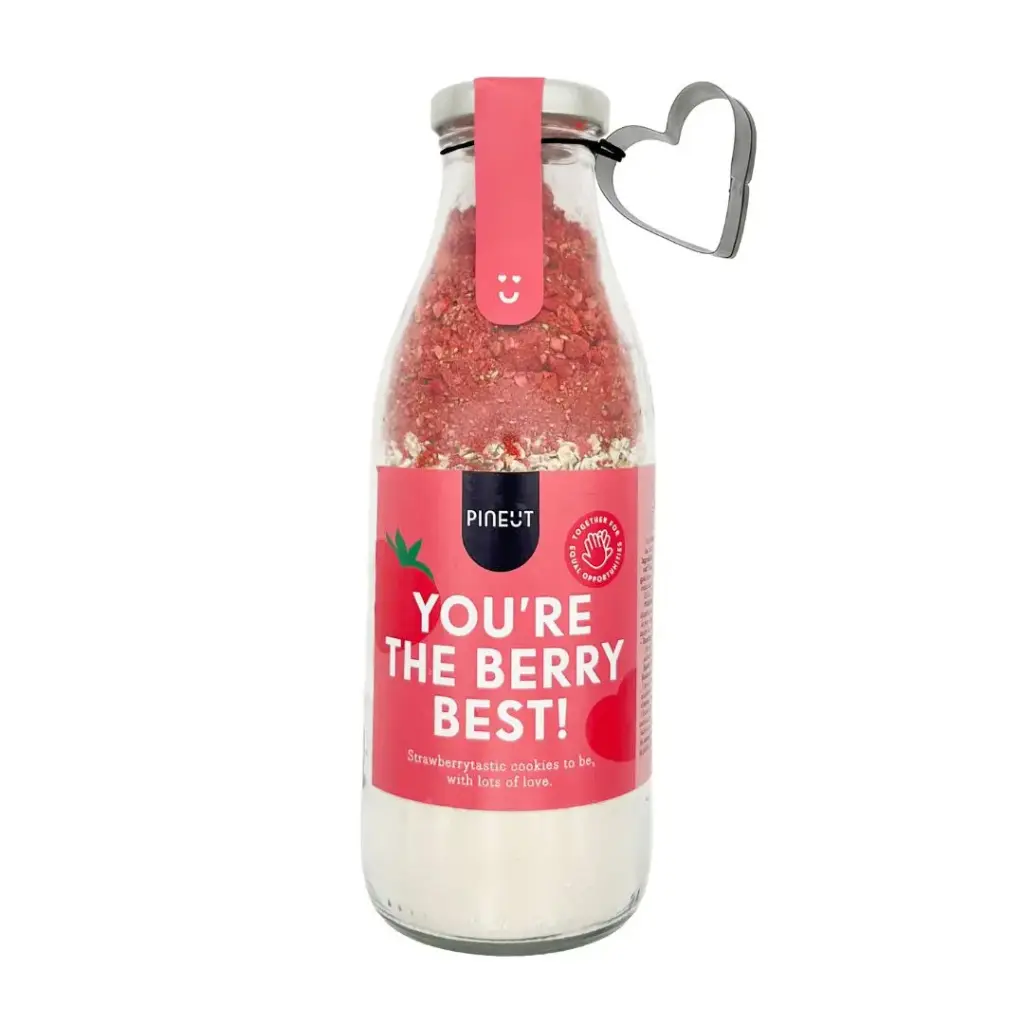 Pineut - Specials In Love - Berry Best Strawberry Cookies Fles 325g