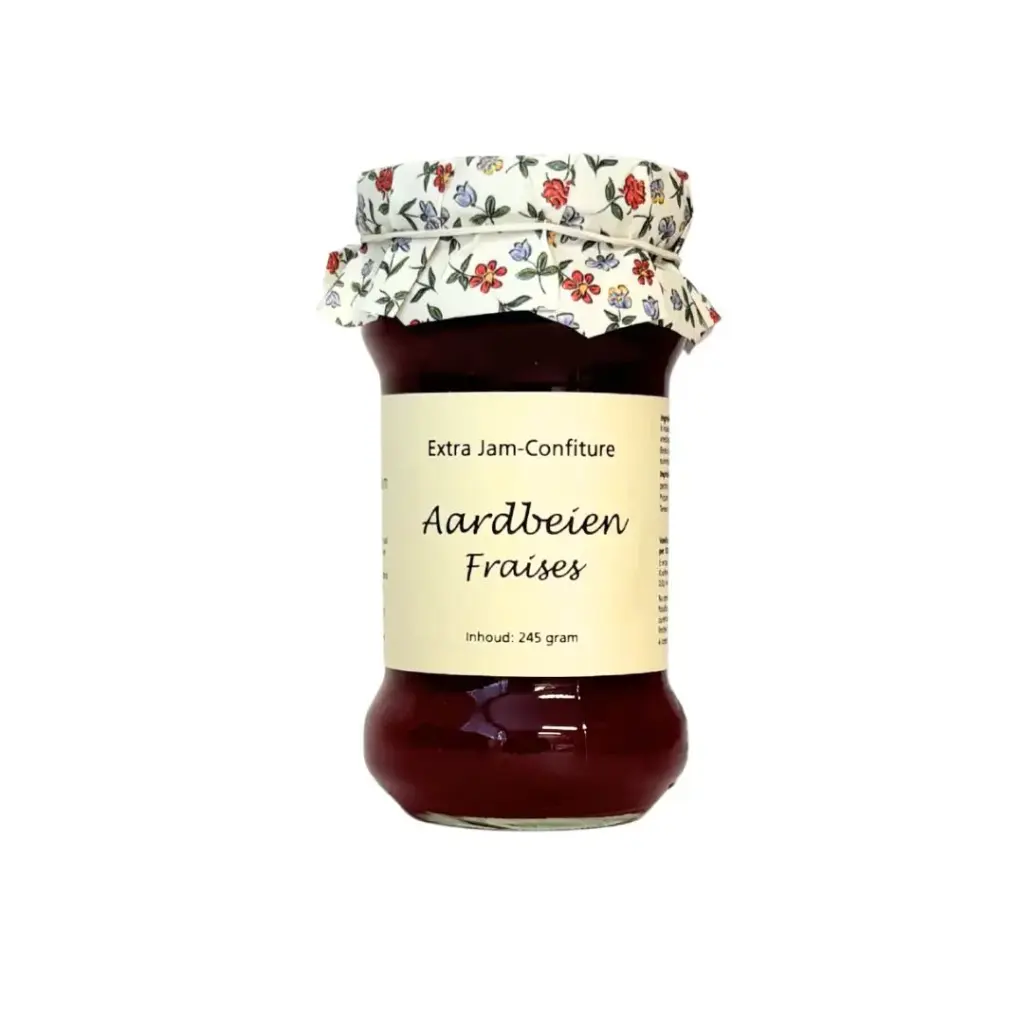 Theo van Woerkom - Confiture Aardbeien Gebloemd 245 g