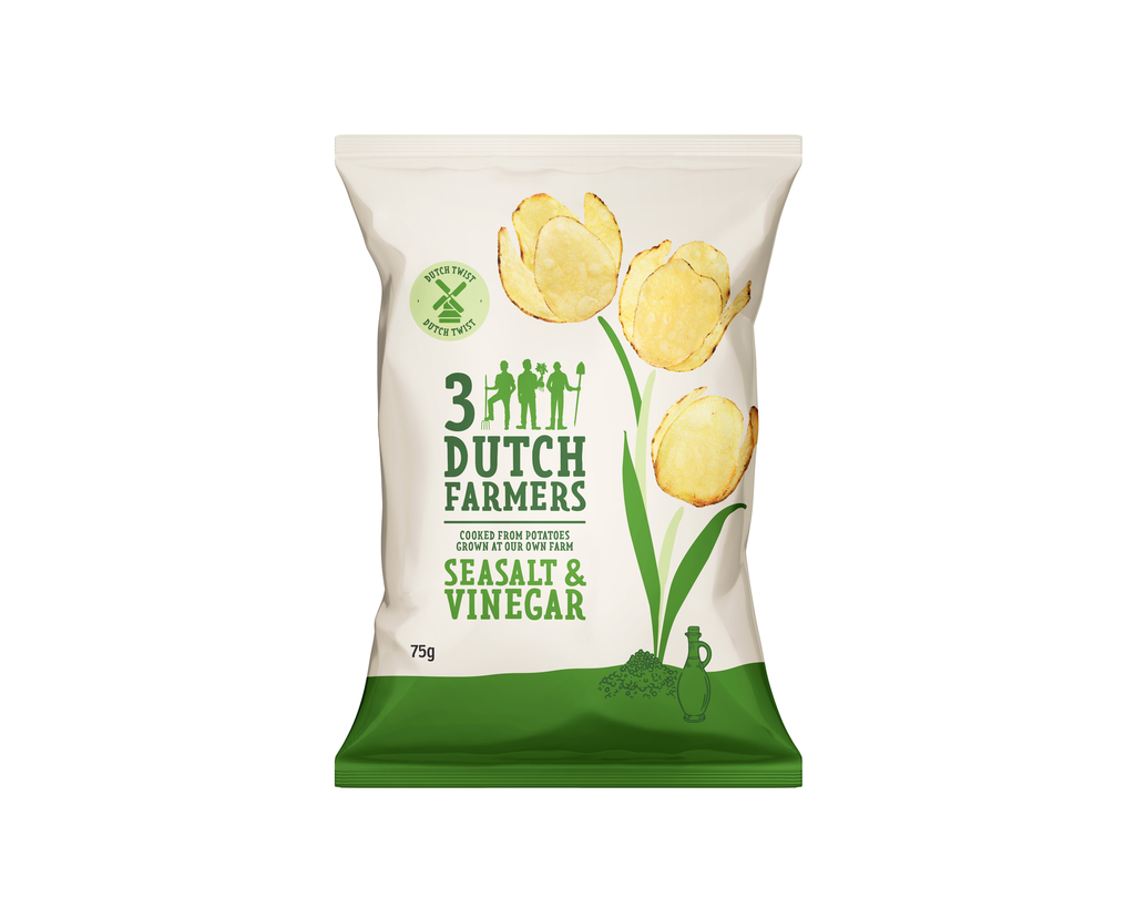Hoeksche - 3 Dutch Farmers - Seasalt & Vinegar 75 g