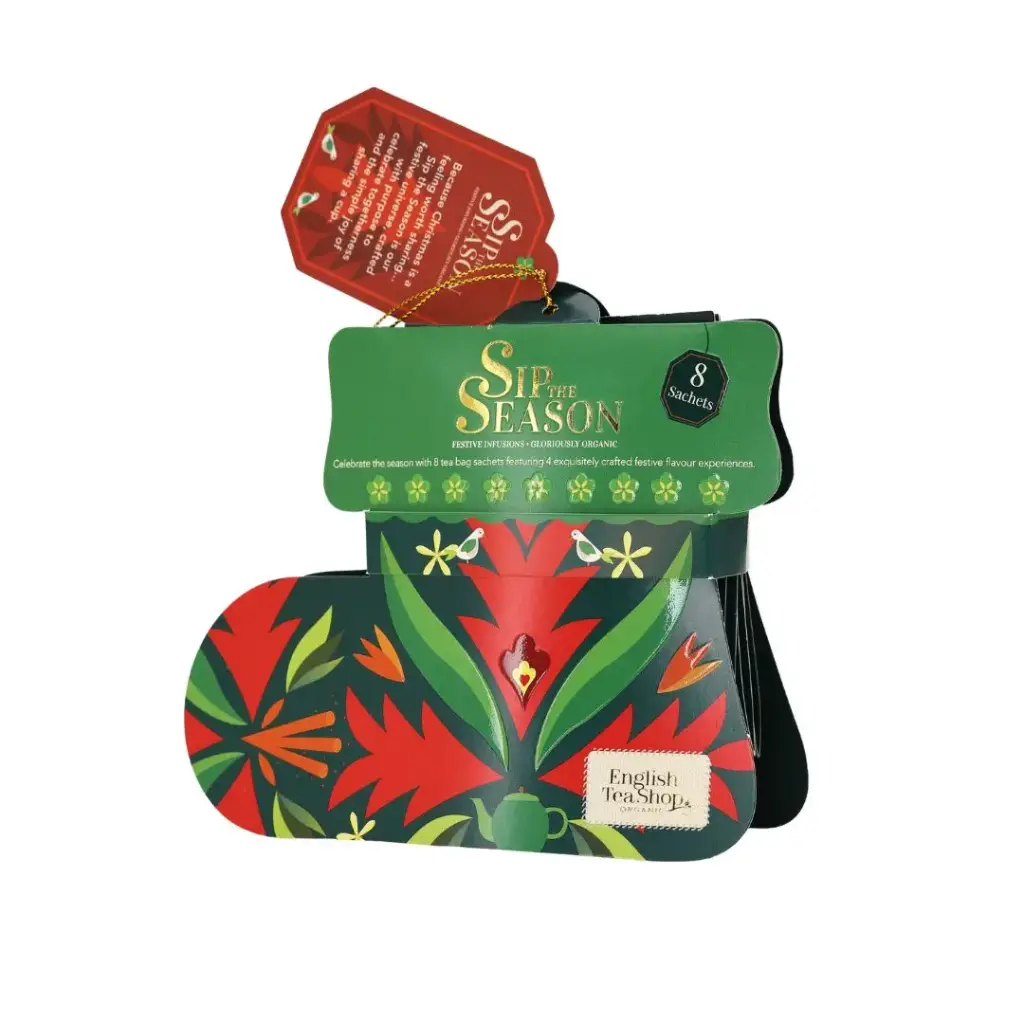 English Tea Shop - Santa's Stockings Green 8tb BIO