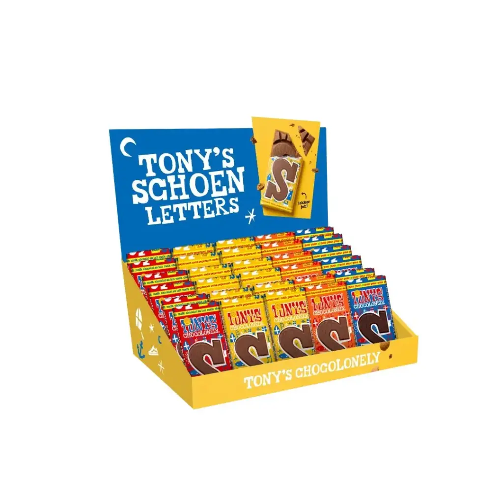 Tony's Chocolonely - Sinterklaas Display 105stuks x 90g