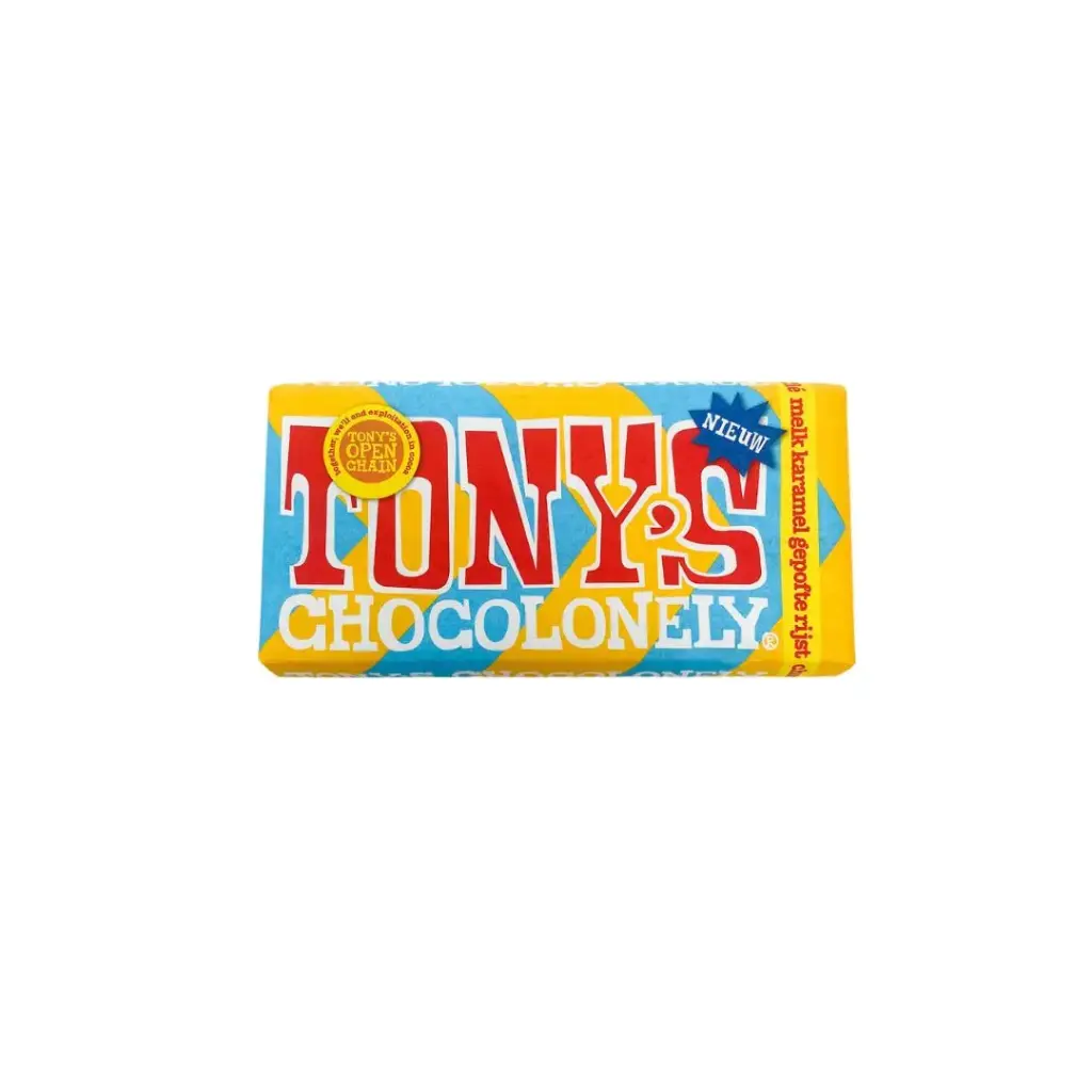 Tony's Chocolonely - Melk Karamel Gepofte Rijst 185 g