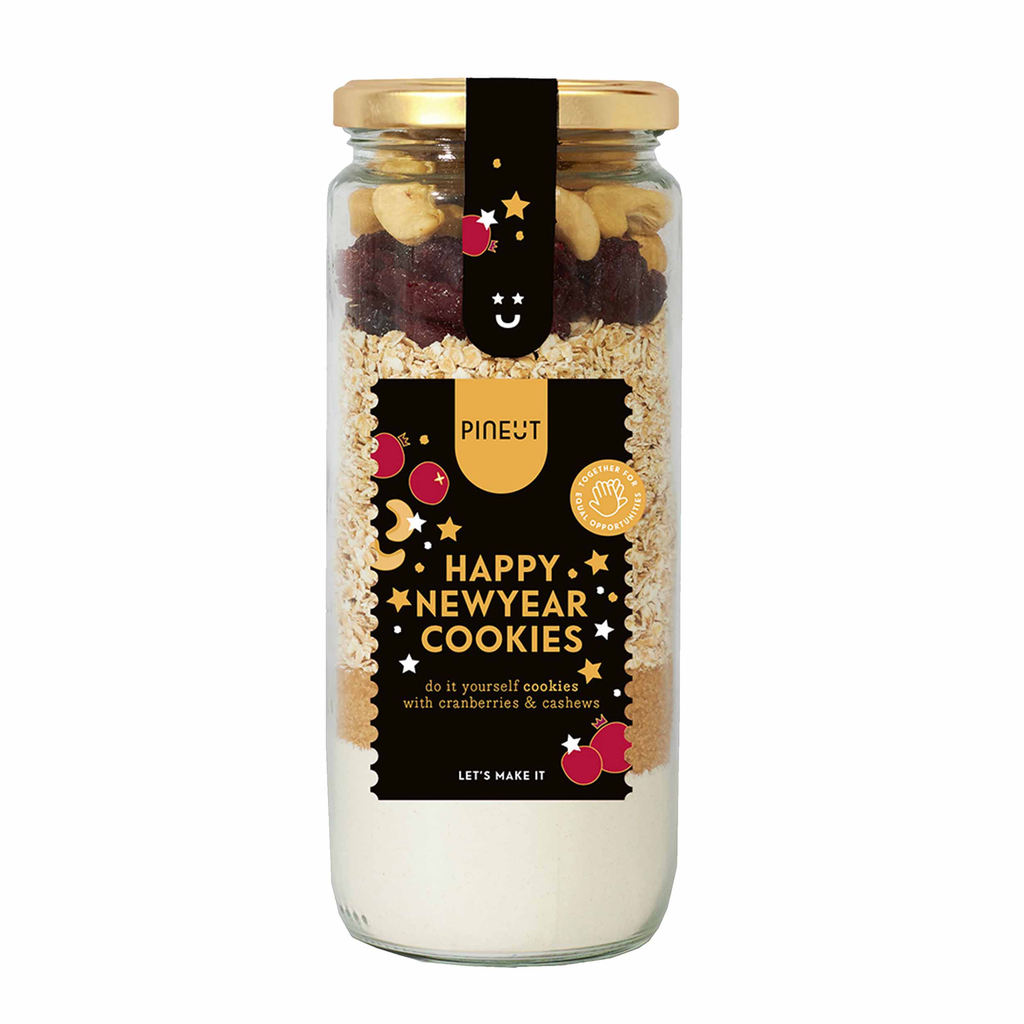 Pineut - Holiday Special - Happy New Year Cookies Pot 323 g