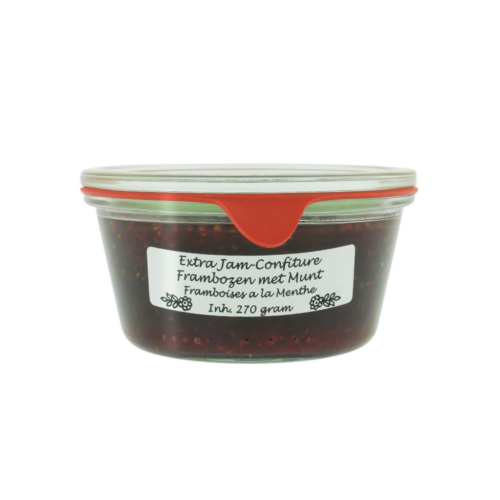 Theo van Woerkom - Extra Jam-Confiture Frambozen met Munt 270 g