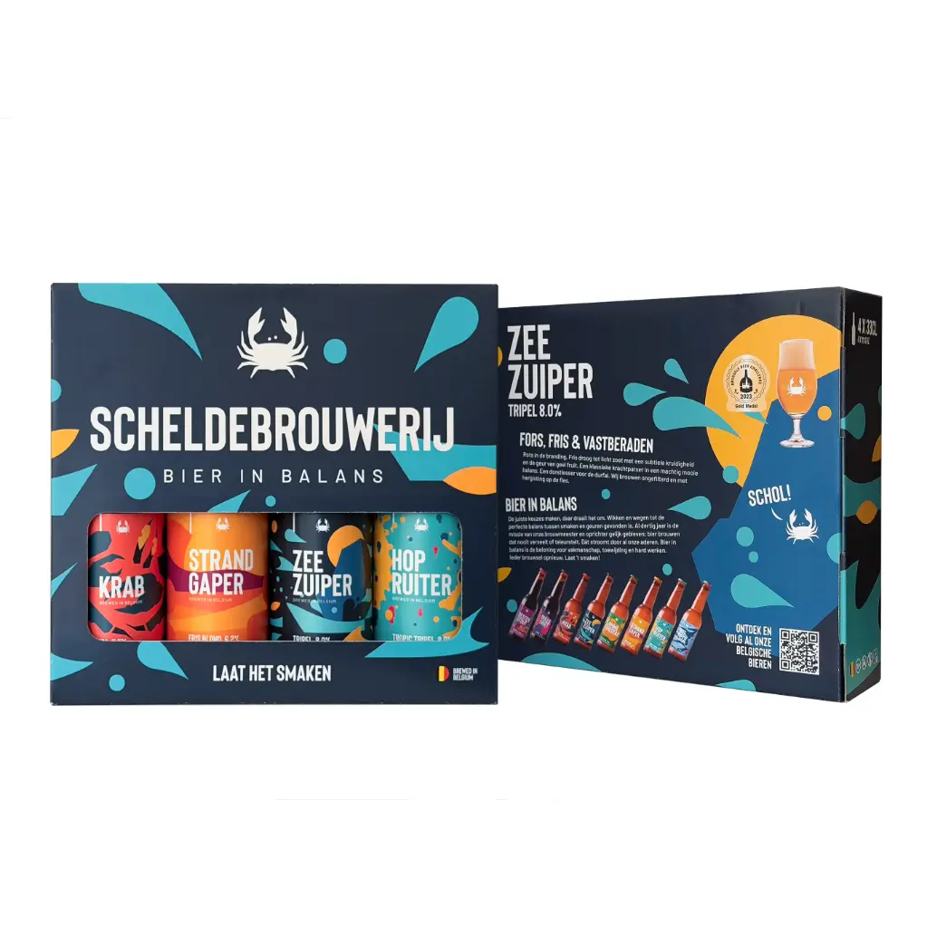 Scheldebrouwerij - Giftpack Bier in Balans 4x330ml