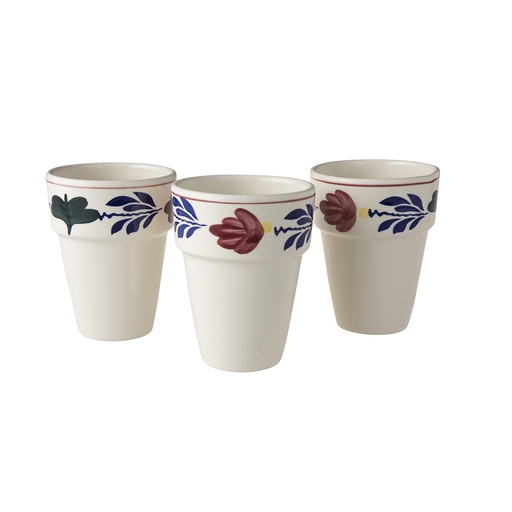 [15500] Boerenbont - Set van 3 melkbekers 250 ml    