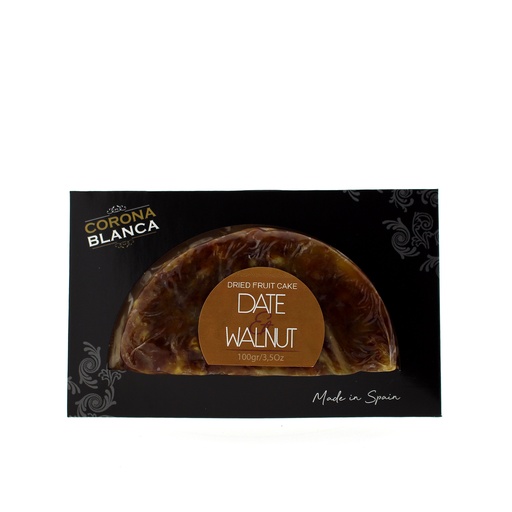 [17602] Corona Blanca - Dadel Walnootbrood Half Maantje 100 g