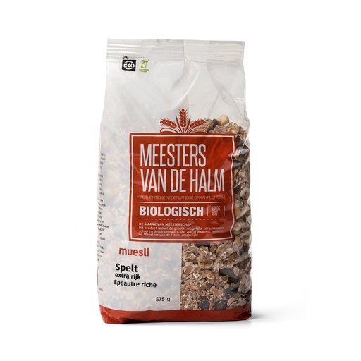 [6623] De Halm - Speltmuesli Extra Rijk 575 g BIO