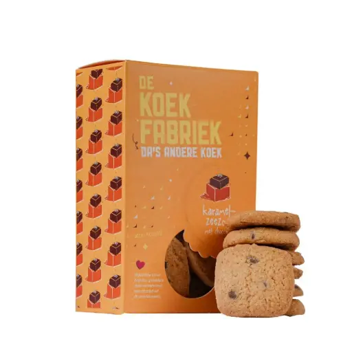 [99817] De Koekfabriek - Karamel-Zeezout Chocolade 80 g      