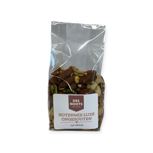 [3027] Des Noots - Notenmix Luxe gebrand & ongezouten zak 150g   