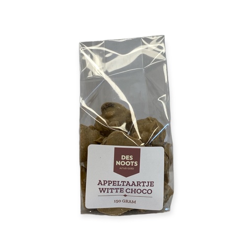 [3106] Des Noots - Witte Choco Appeltaartje 150 g    