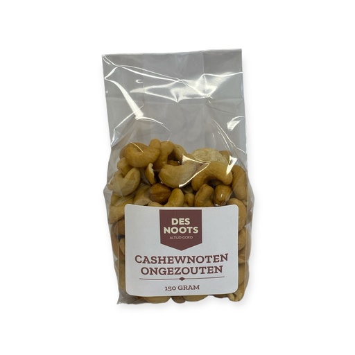 [3063] Des Noots - Cashewnoten gebrand - ongezouten 150 g    