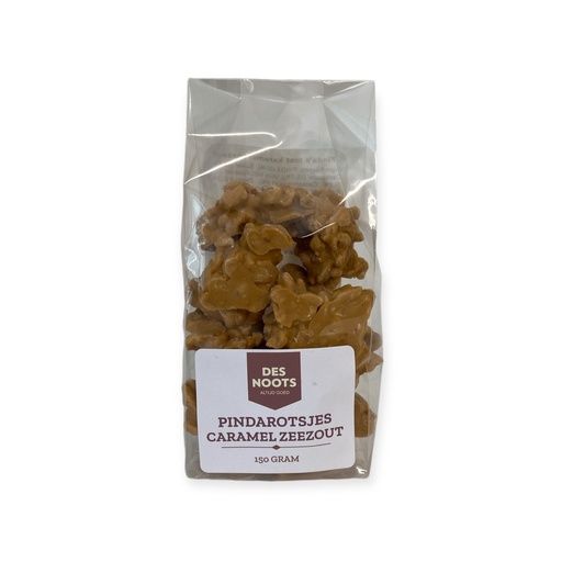 [3044] Des Noots - Chocolade pindarotsjes zeezout 150 g    
