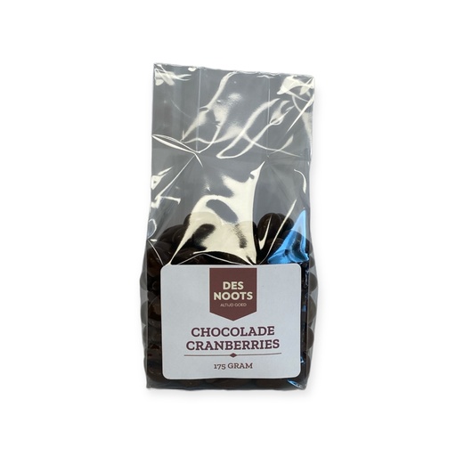 [3038] Des Noots - Chocolade cranberries 175 g    
