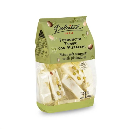 [2224] Dolcital - Torroncini Teneri Con Pistacchi 130 g 