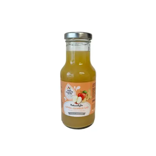 [9059] Dutch Cranberry Group - Appel gember sap 250 ml     