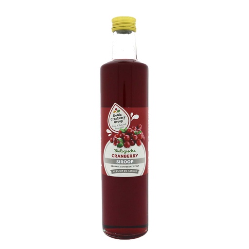 [9008] Dutch Cranberry Group - cranberry siroop 500 ml - BIO   
