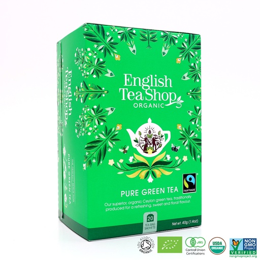 [9962] English Tea Shop - Pure Green Tea 20tb BIO    