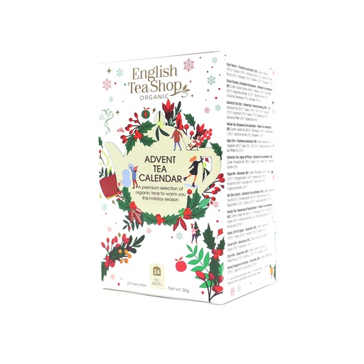 [2117] English Tea Shop - White Advent Calender 25tb BIO    