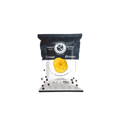 [99251] Fox Italia - Potatoes Chips Black Pepper & Salt 40 g  