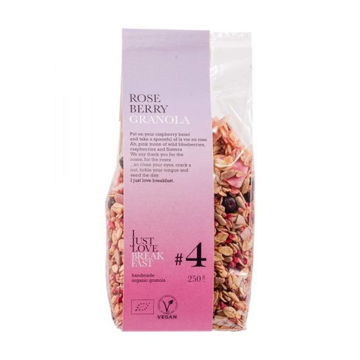 [6969] I Just Love Breakfast - Granola #4 Rose Berry 250g BIO   