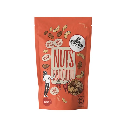 [4254] John Altman - Dry roasted nuts BBQ chilli 100g   
