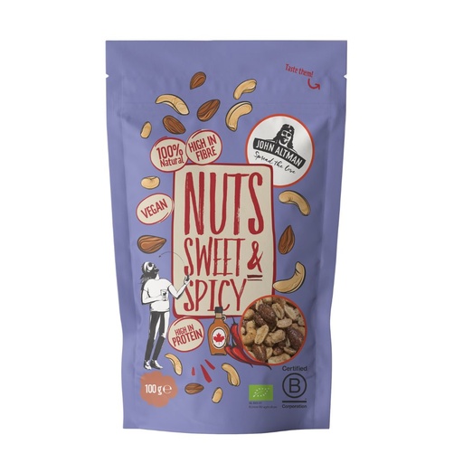 [42609] John Altman - Mixed Nuts maple & chilli 100g BIO  
