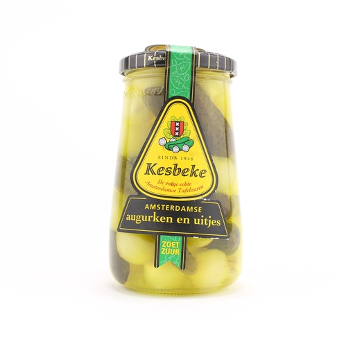 [4604] Kesbeke - Augurken & Uien 370 ml      