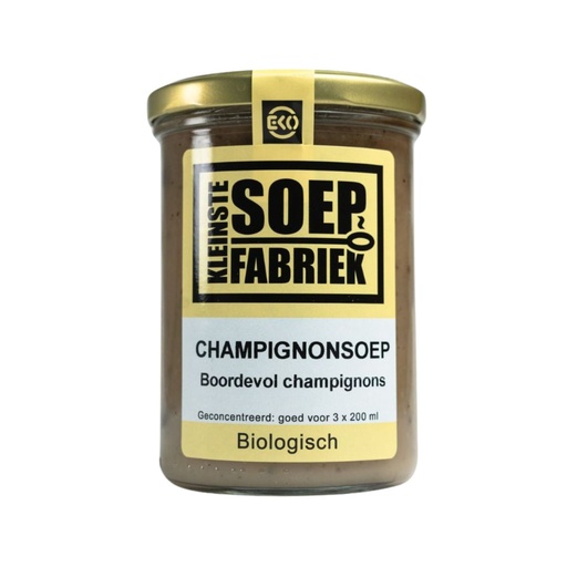 [3933] Kleinstesoepfabriek - Champignonsoep 400 ml BIO    