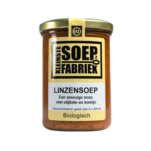 [3950] Kleinstesoepfabriek - Linzensoep 400 ml BIO    
