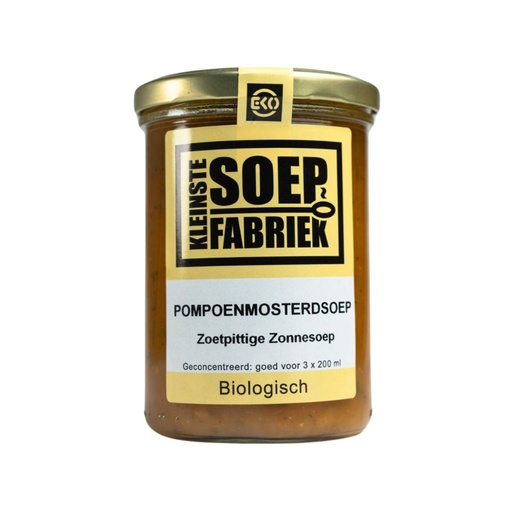 [3921] Kleinstesoepfabriek - Pompoenmosterdsoep 400 ml - BIO    
