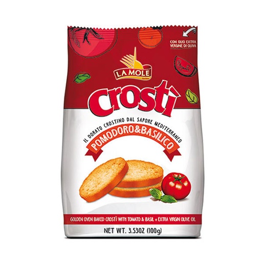 [2592] La Mole - Crostì Tomato & Basil 100 g