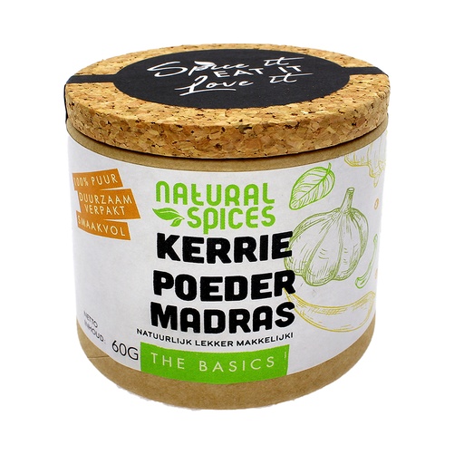 [1994] Natural Spices - Kerrie Poeder Madras 60 g