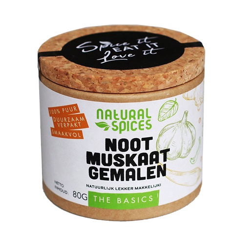 [1996] Natural Spices - Nootmuskaat Gemalen 80 g
