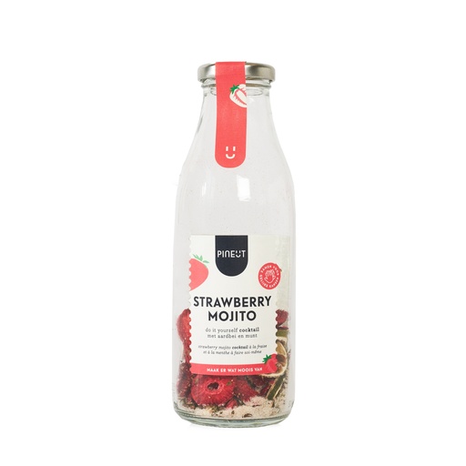 [4963] Pineut - Cocktails - Strawberry Mojito BIO Fles 56g      