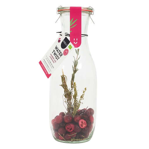 [4977] Pineut - Water Twist - Cranberry Kers Rozemarijn Karaf 21 g BIO