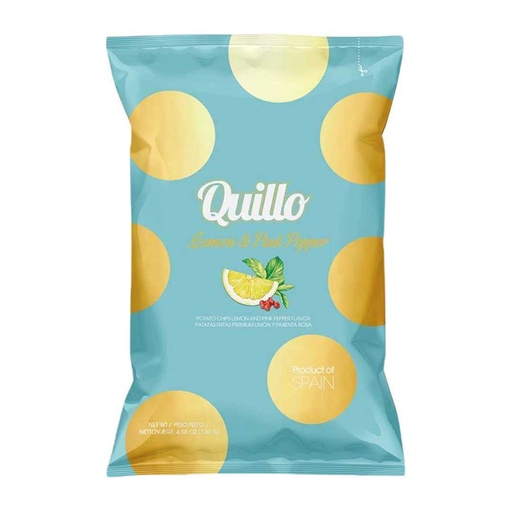 [8728] Quillo - Chips Lemon & Pink Pepper 130g   