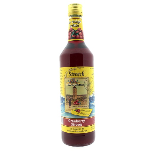 [22111] Streeck - Cranberry limonadesiroop fles 700 ml